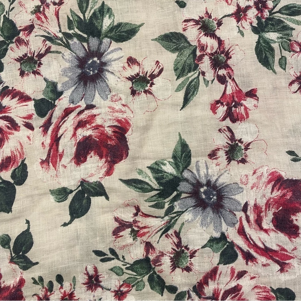 Bellambia Women’s 100% Linen Floral Top Made In Italy Size Small - Picture 5 of 11